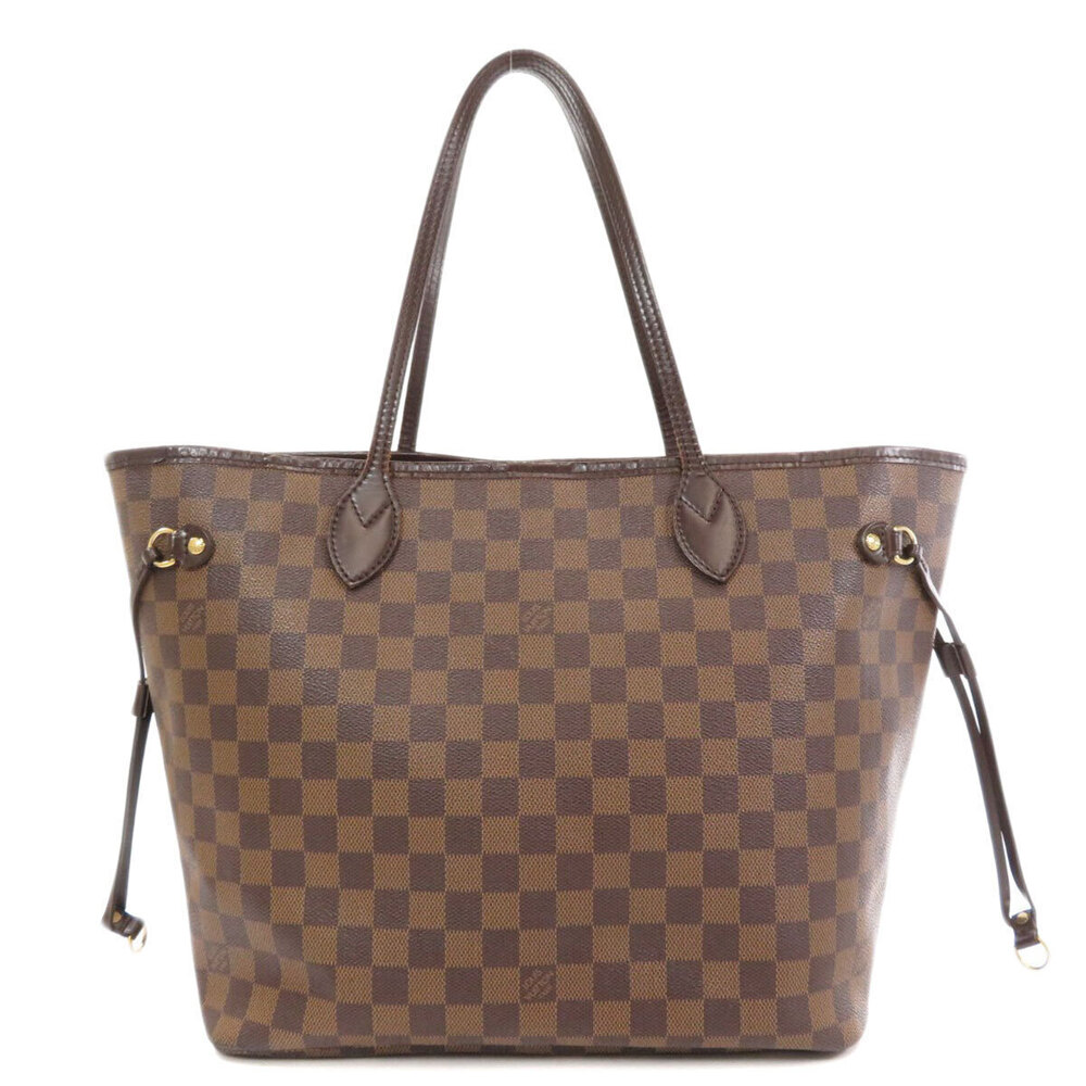 Louis Vuitton Damier Canvas Neverfull Tote Bag Brown